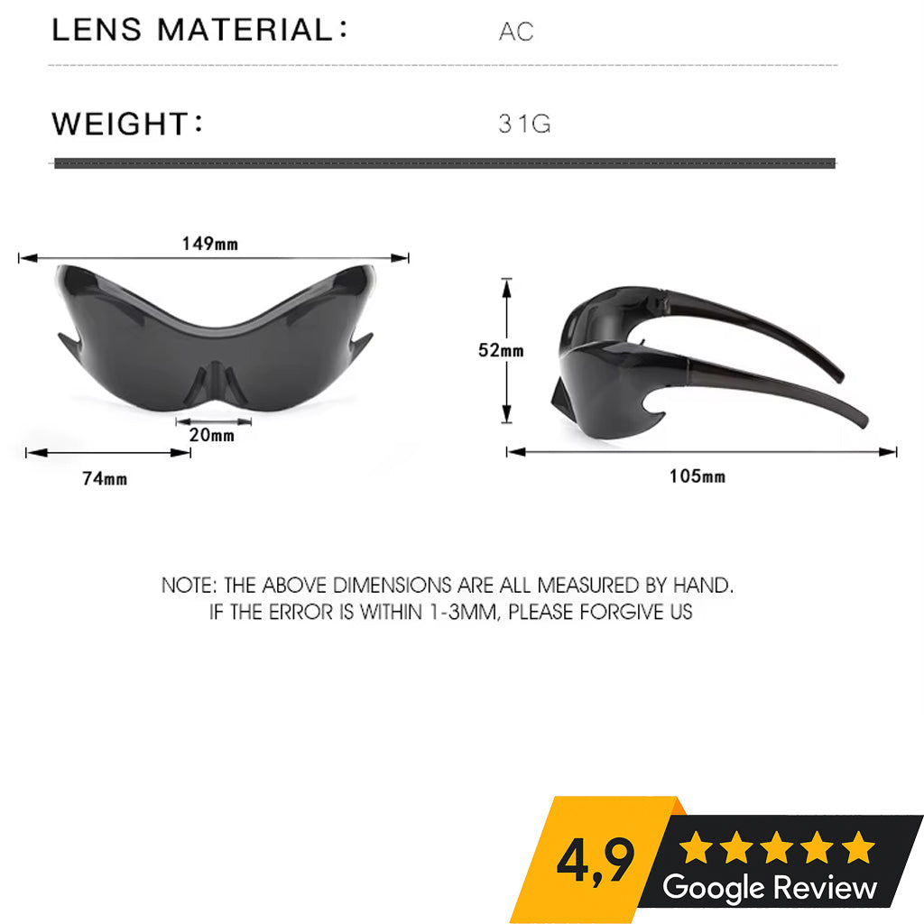 -8 163073 Vintage Retro Style Future Sunglasses