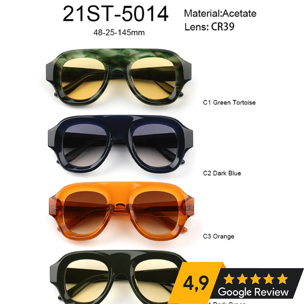 -2 Acetate Sunglasses for Women Men 21ST-5014