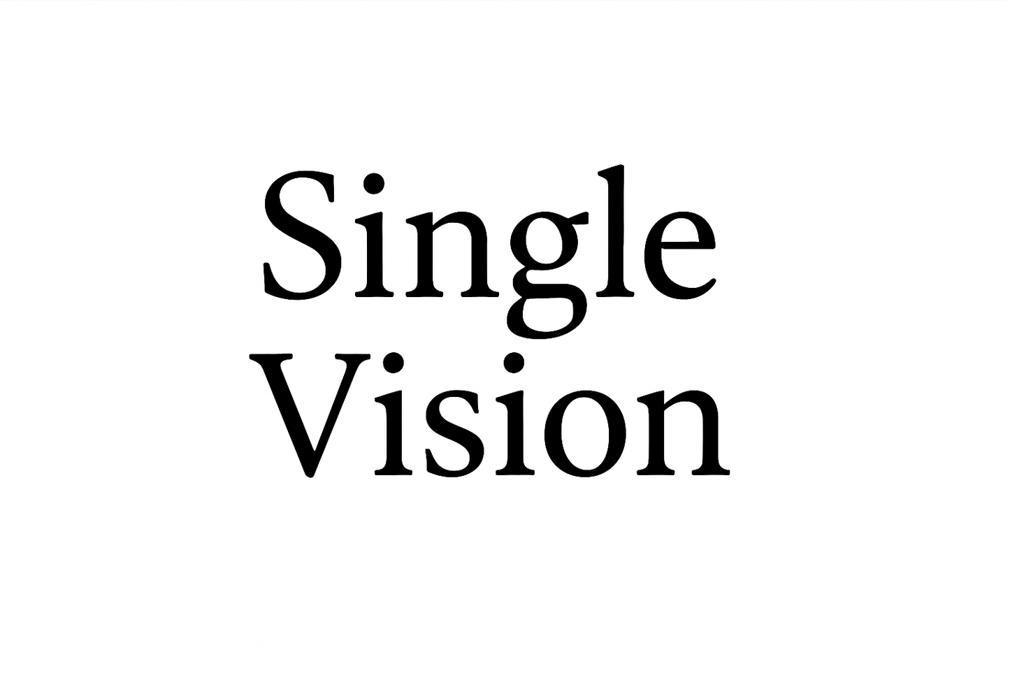 Single Vision Lenses